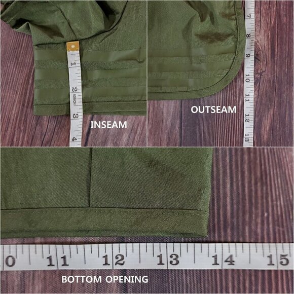 NWT Adidas Ivy Park Peloton Womens Size Meidum Green Wind Short Nylon HG0593 - Picture 16 of 16